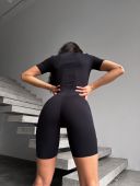 Жіночий укорочений комбінезон з декольте | VV Brand